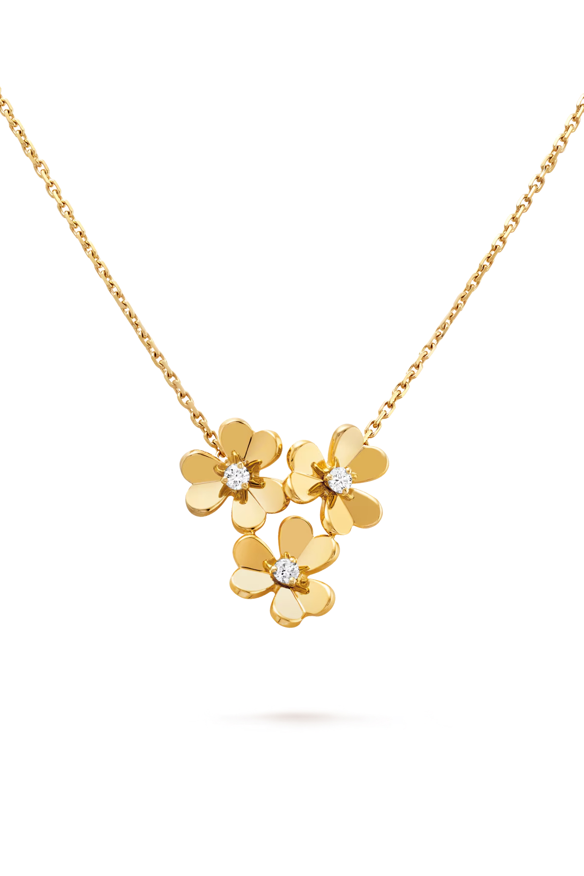 Van Cleef Arpels, Frivole pendant, 3 flowers, mini model
