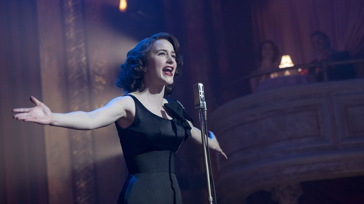 Rachel Brosnahan in The Marvelous Mrs. Maisel