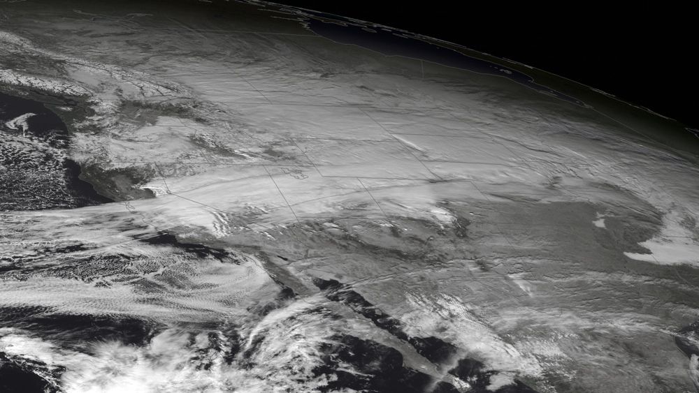 Winter storm over US on Dec. 3, 2013