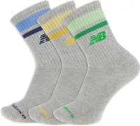 New Balance Organic Cotton Crew Socks (3-Pack)