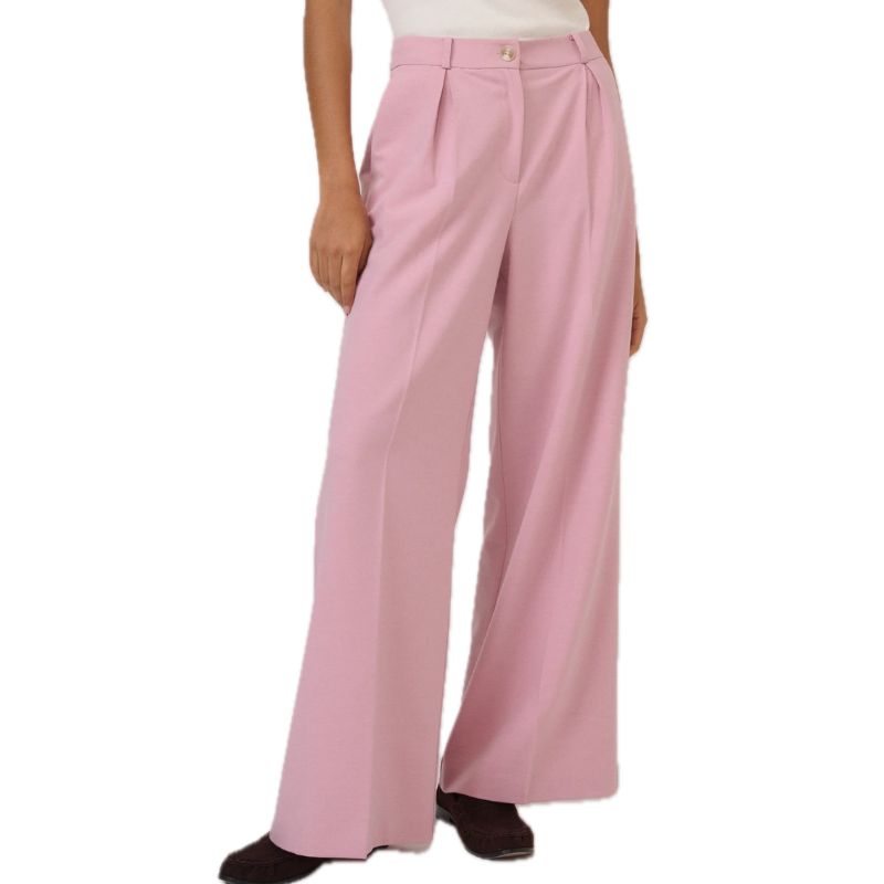 Nobody's Child , Pink High Waisted Wide Leg Trousers