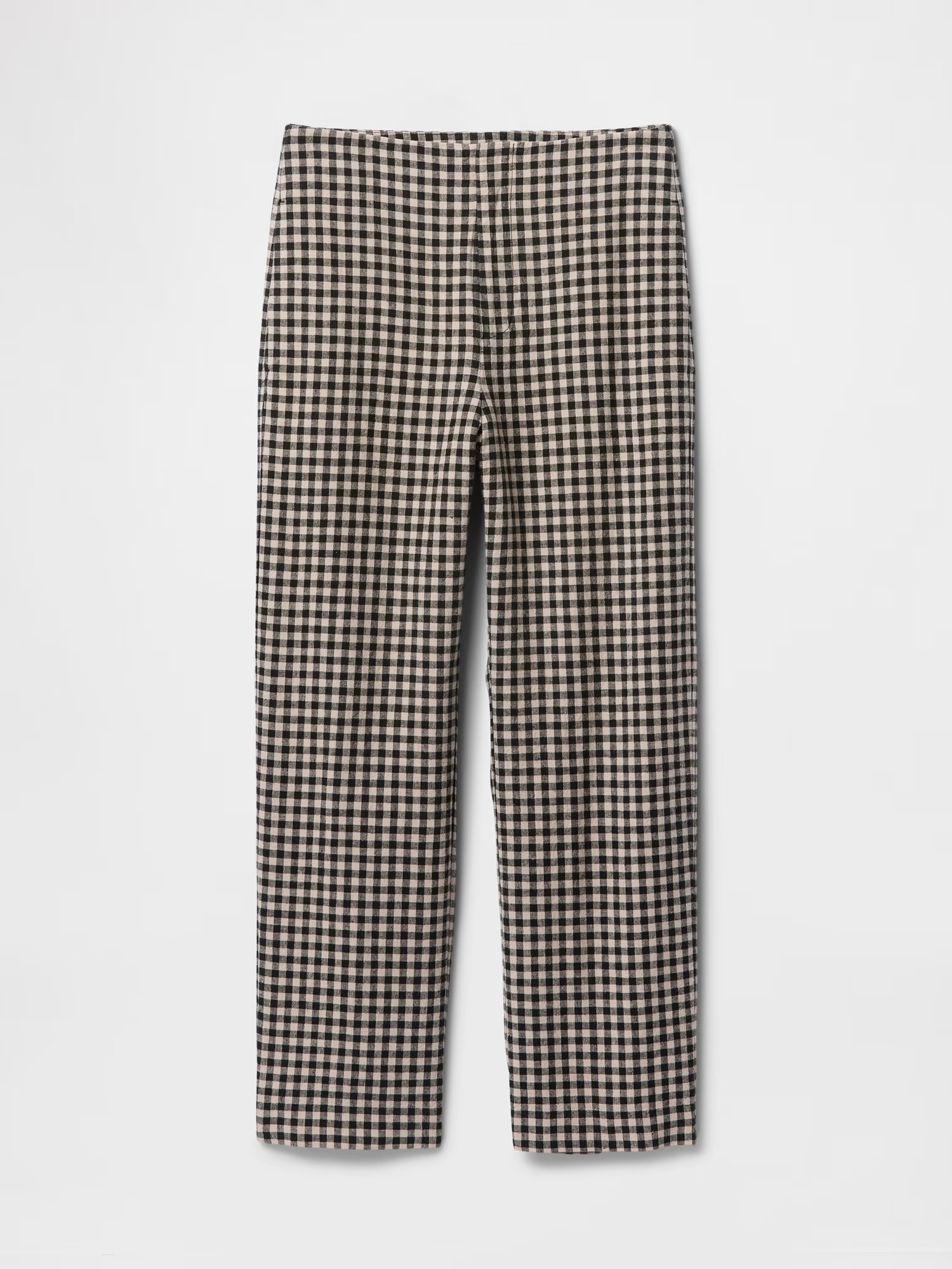 Gap, Linen-Blend Relaxed Straight Ankle Pants