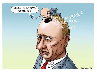 Editorial cartoon Putin Russia
