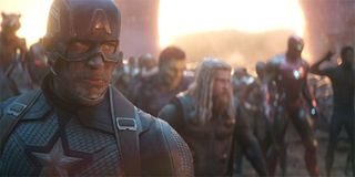 Avengers: Endgame Captain America looks intense