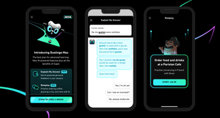 Duolingo Max is a new feature that allows users to have conversations.
