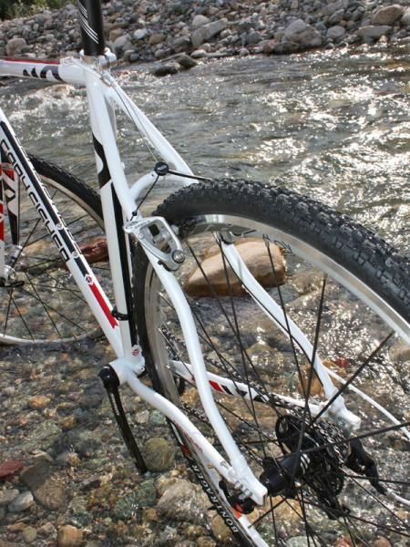 The seat stays also provide gobs of tire clearance thanks to generous spacing and small-diameter tubing.