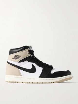 Air Jordan 1 Retro Og Leather and Nubuck High-Top Sneakers