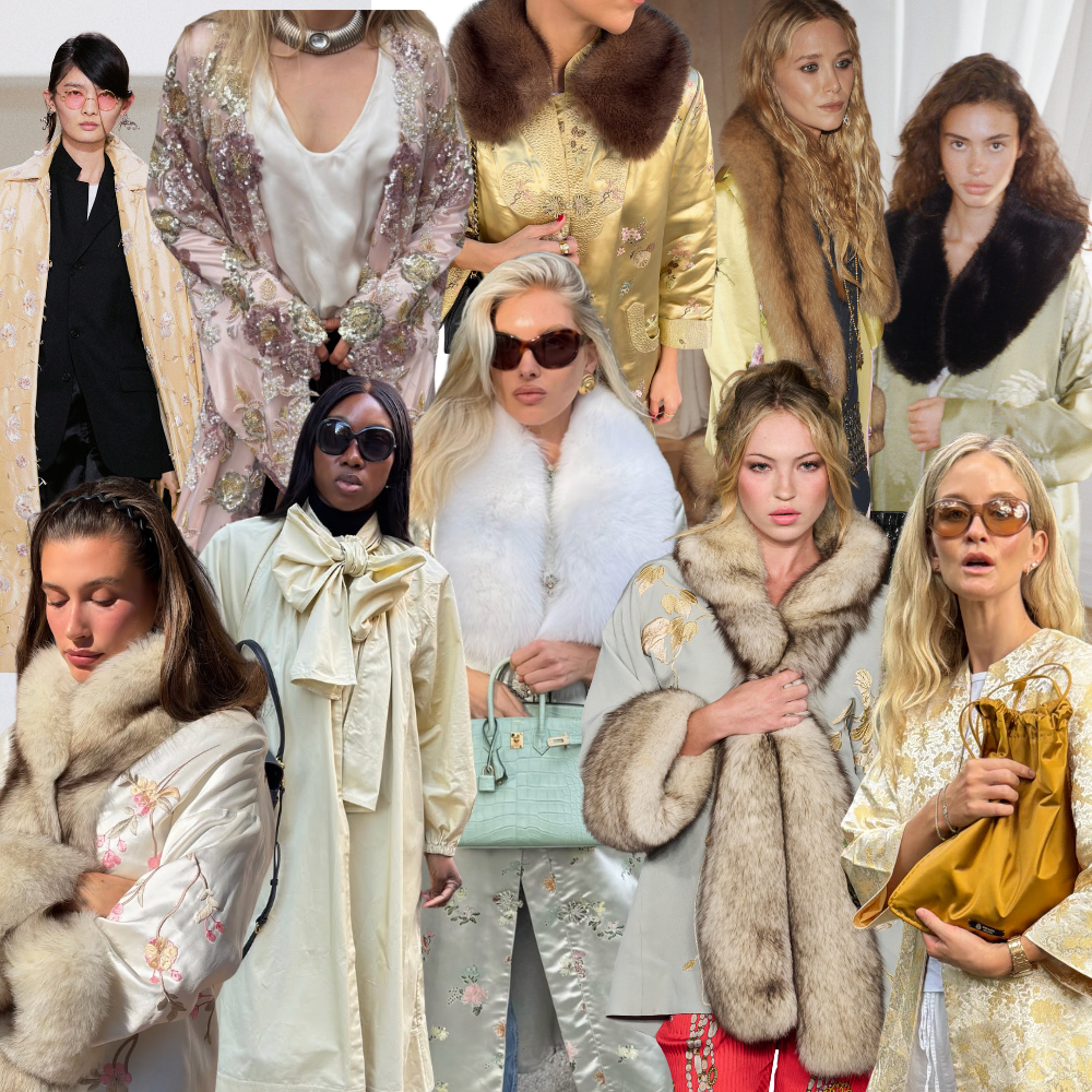 A collage of the opera dressing trend.
