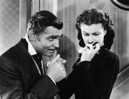 Clark Gable and Vivian Leigh in "Gone with the Wind."