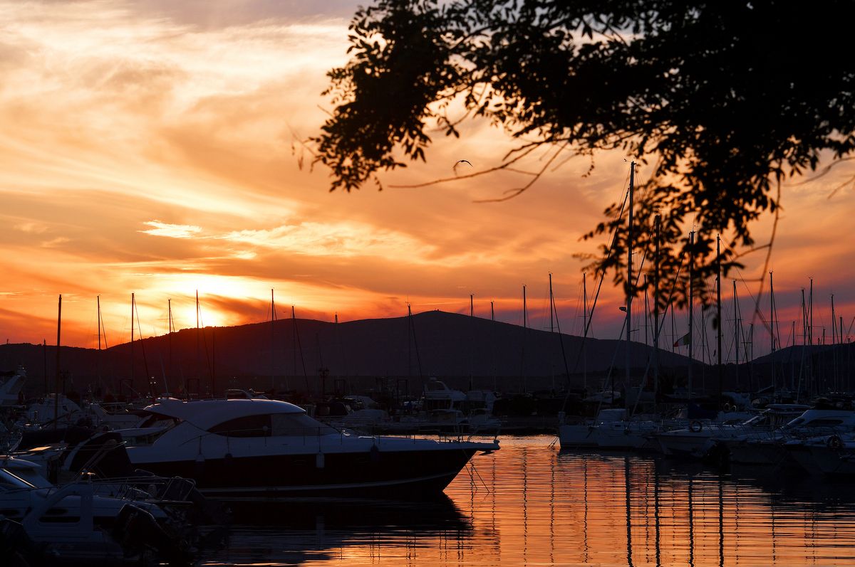 A beautiful end to the day in Sardinia