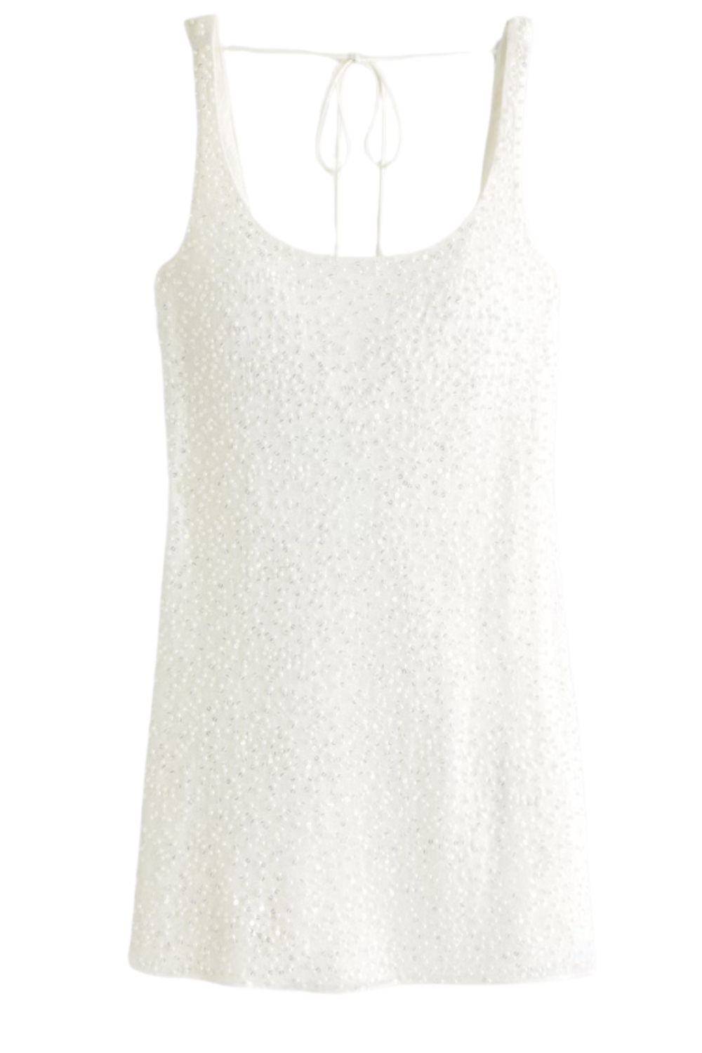 Embellished Scoopneck Mini Dress