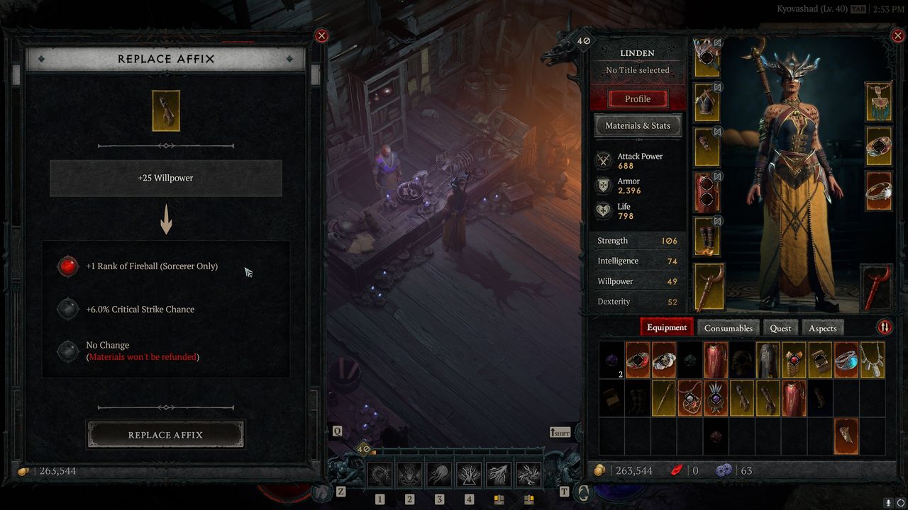 Diablo 4 item enchanting