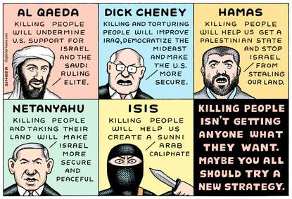 Editorial cartoon World Terrorism Strategy