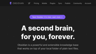 Obsidian website screenshot