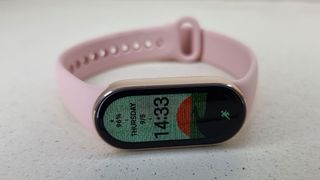 Xiaomi Smart Band 9 on a white table