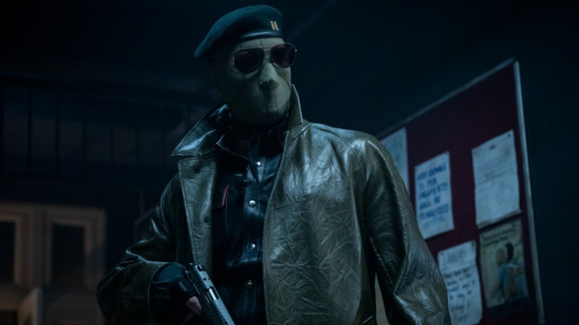 Lee Pace as McCone in The Running Man