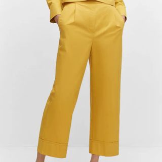 Mango trousers- Queen Maxima's yellow suit 