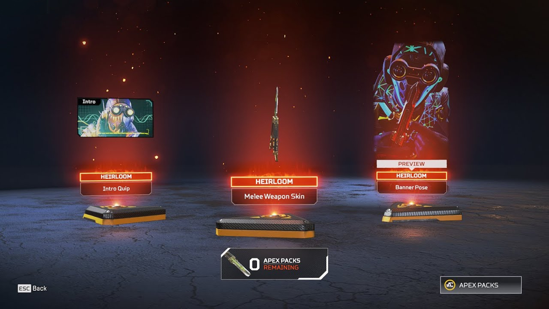 Apex Legends heirlooms