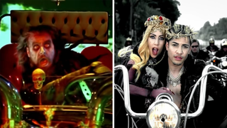 Screenshots from Rob Zombie and Lady Gaga music videos