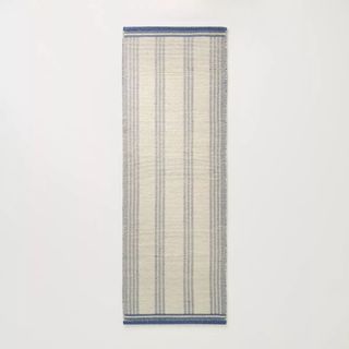 Vertical Stripes Wool-Cotton Blend Runner/Accent Rug