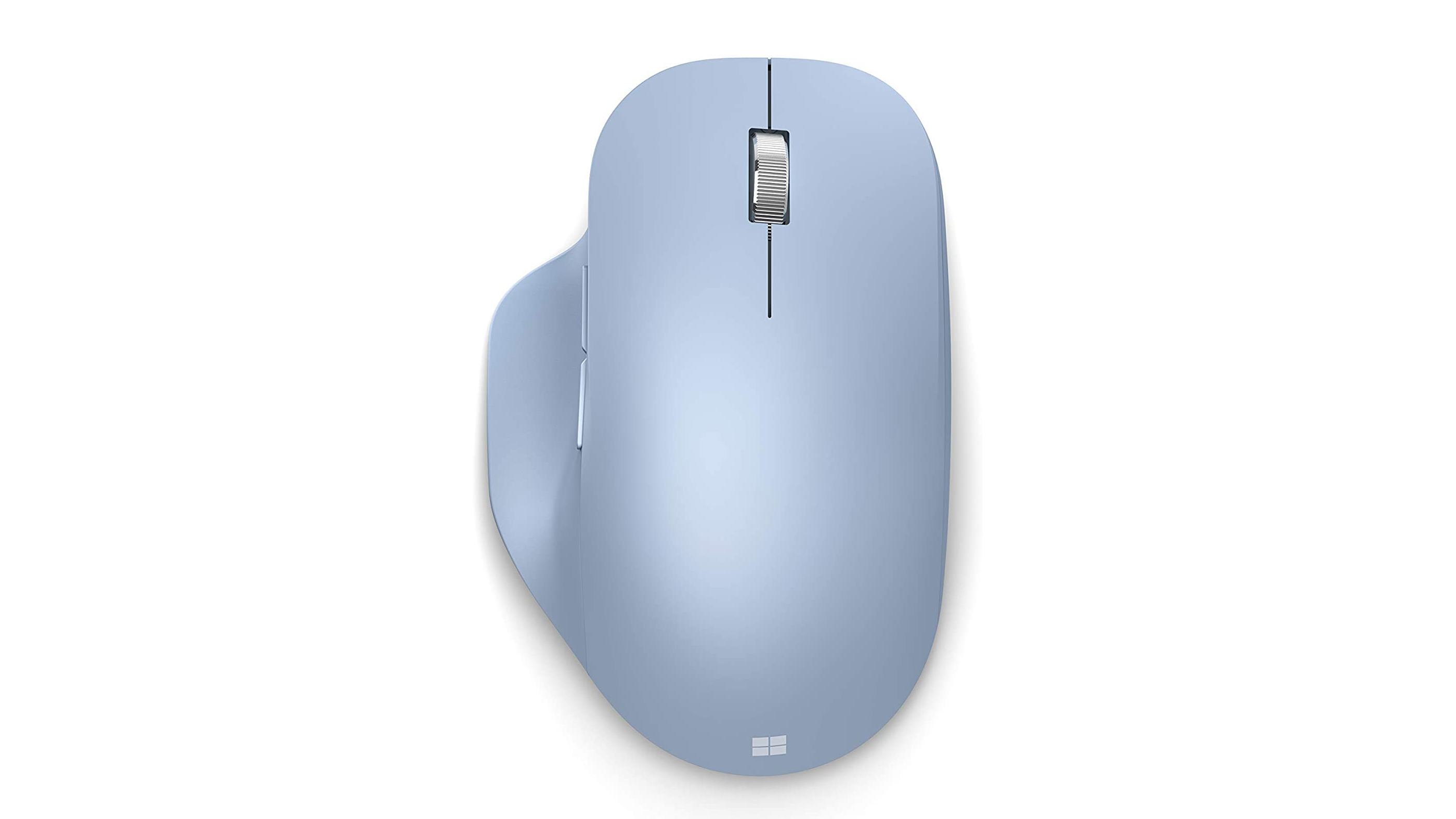 best mouse Microsoft Bluetooth Ergonomic Mouse in blue from above on a white background
