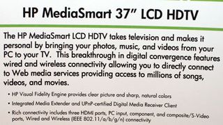 Information about the HP's LCD HDTV