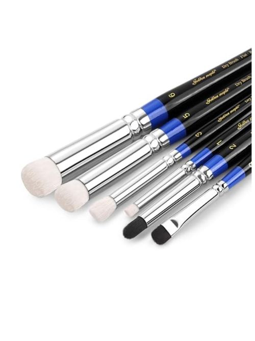 Dry brushes for miniature painting