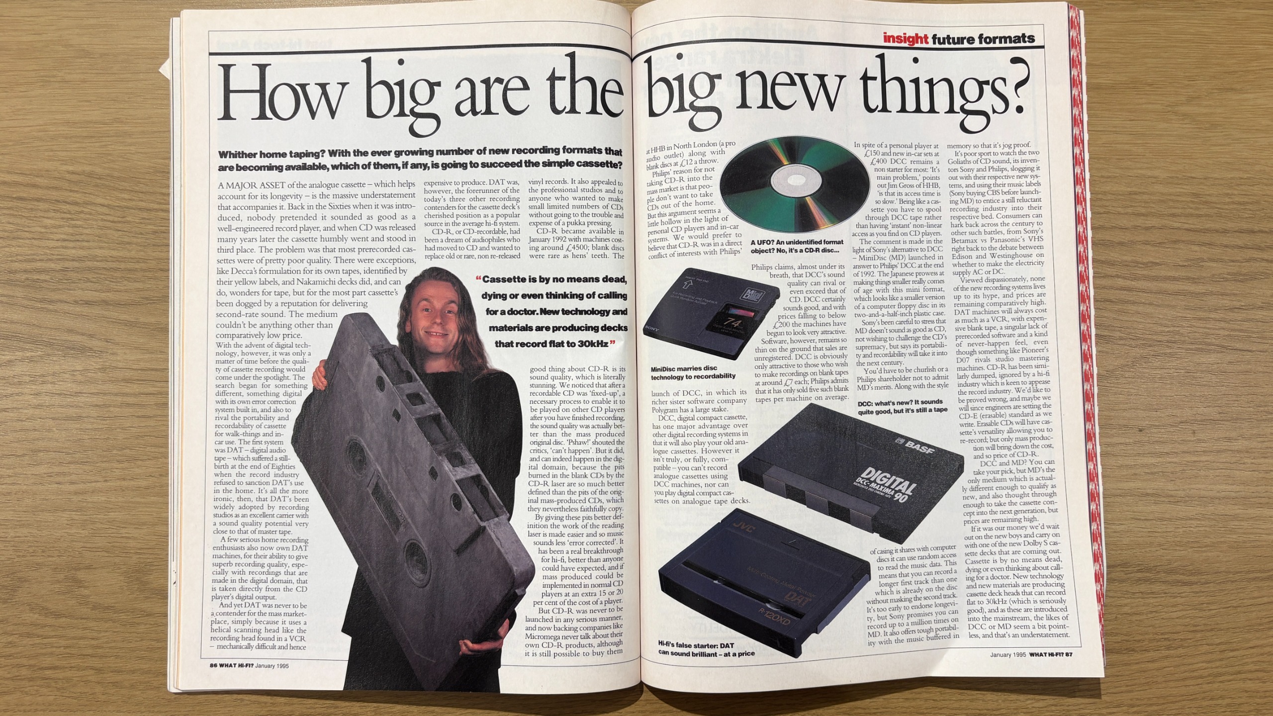 Tim Bowern in What Hi-Fi? January 1995 magazine issue