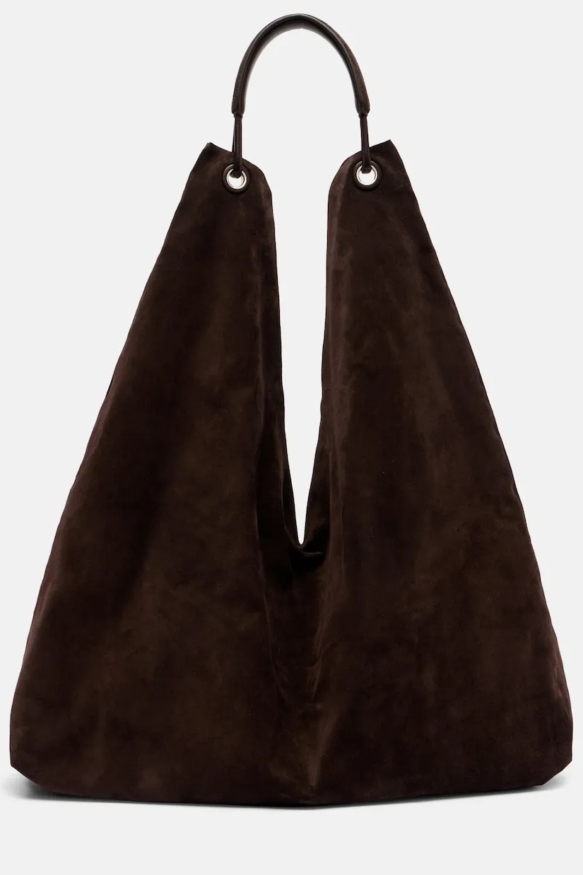 The Row, Bindle Large Suede Tote Bag