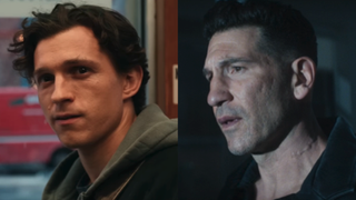 Tom Holland as Peter Parker in Spider-Man: Brand New Day and Jon Bernthal as Punisher in Daredevil: Born Again