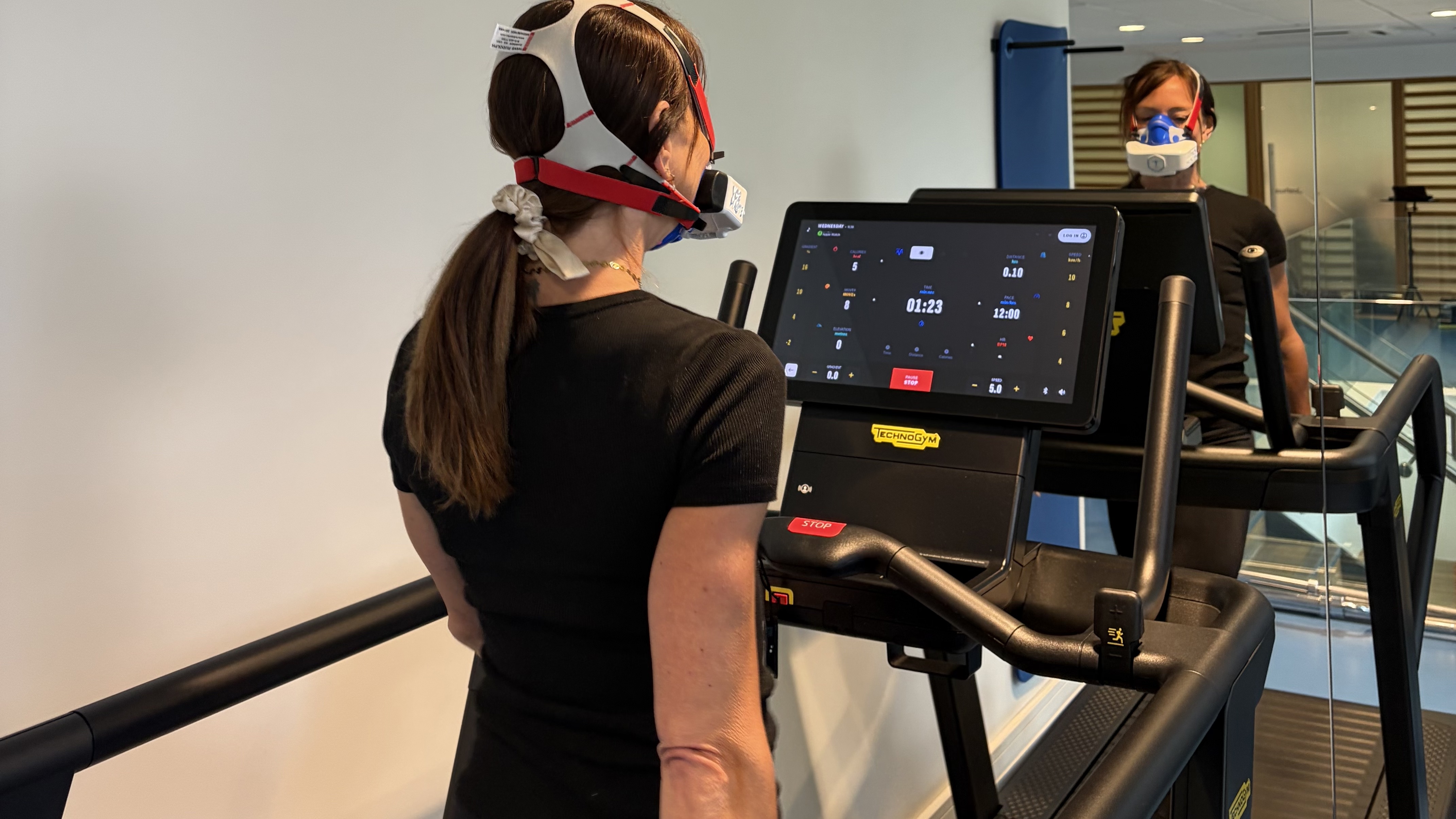Lucy Miller testing her VO2 Max