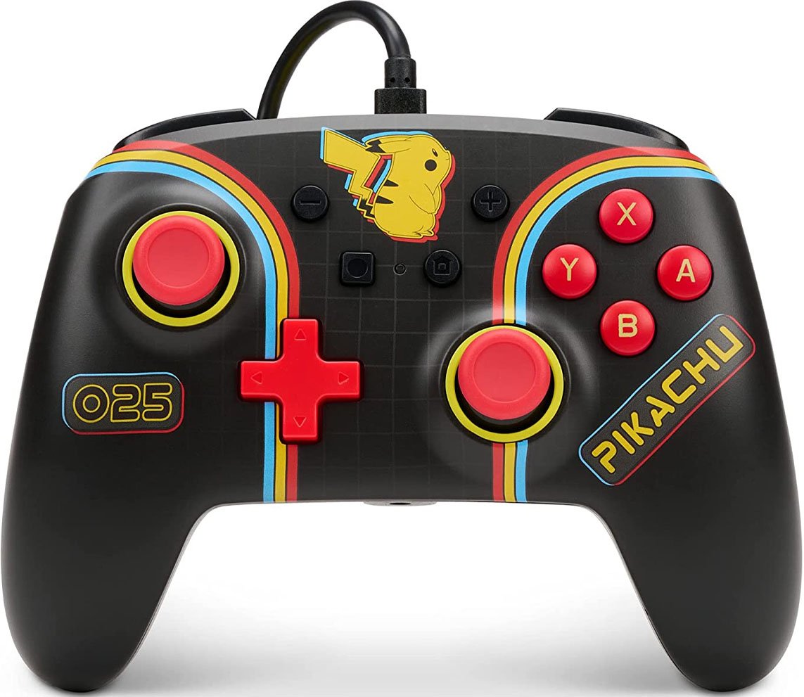 Powera Enhanced Wired Controller Nintendo Switch Pikachu Arcade