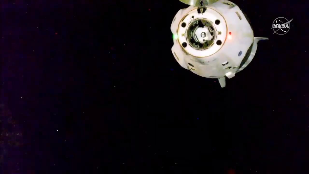 SpaceX's Crew Dragon Demo-2 spacecraft departs the International Space Station with NASA astronauts Bob Behnken and Doug Hurley, on Aug. 1, 2020.