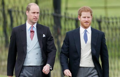 Prince William, Duke of Cambridge and Prince Harry attend the wedding of Pippa Middleton and James Matthews