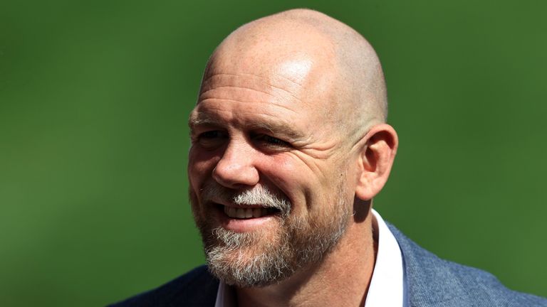 Mike Tindall smiles for the camera