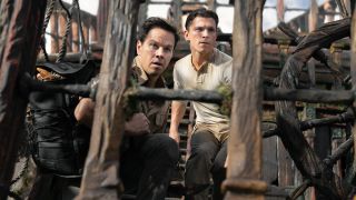 Tom Holland and Mark Wahlberg and Uncharted