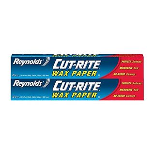 Reynolds Cut Rite Wax Paper, 75 Sq Ft (pack of 2) in red and blue rectangle packaging