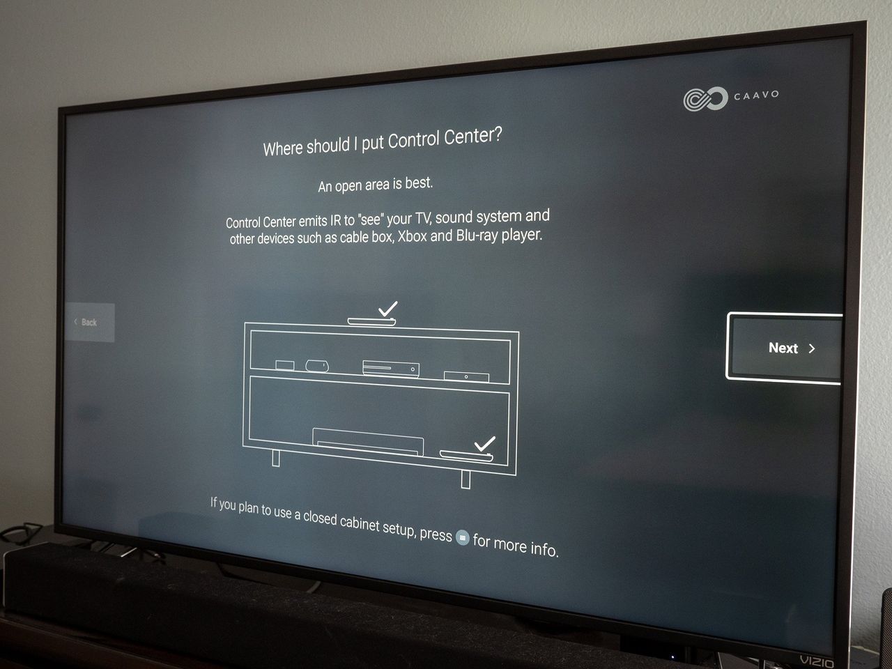 Caavo Control Center Setup