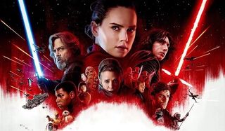 Star Wars: The Last Jedi exciting cast banner in the stars