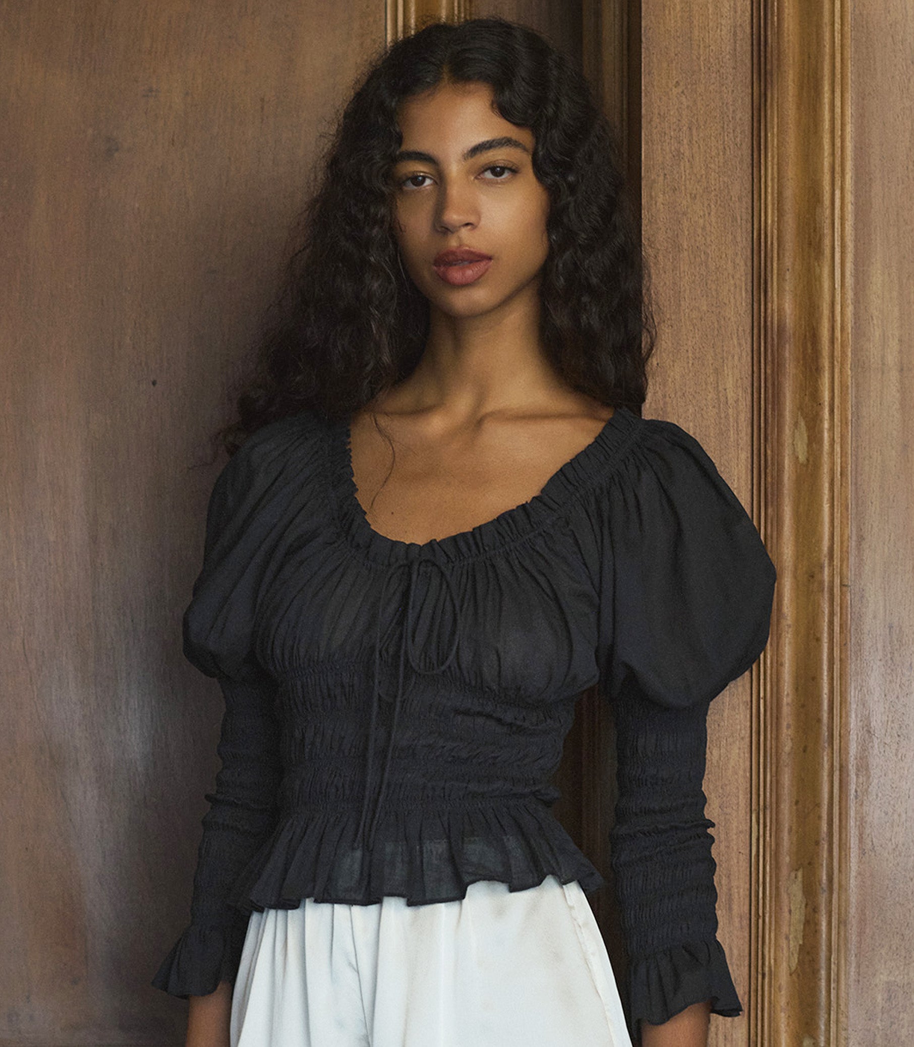 Baptisia Top -- Black