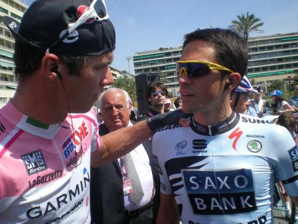 David Millar and Alberto Contador