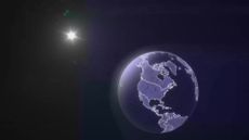A NASA illustration of the upcoming solar eclipse on April 8.