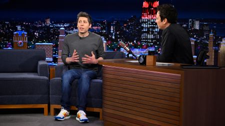 Sam Altman and Jimmy Fallon
