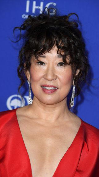 Sandra Oh arrives at the 2024 Palm Springs International Film Festival Film Awards Gala