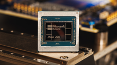Photograph of the Maia 200 chip.