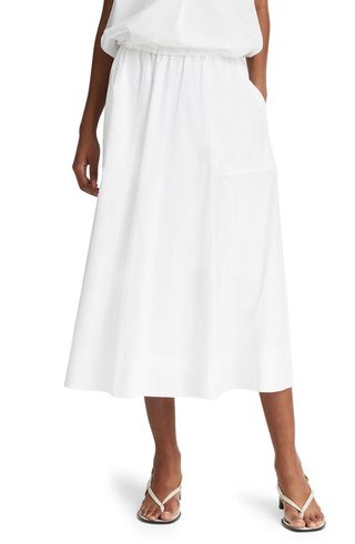 Utility Pocket Cotton Skirt