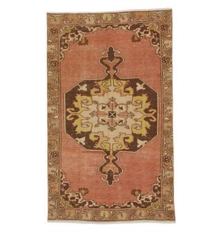 Vintage Hand-Knotted Turkish Rug