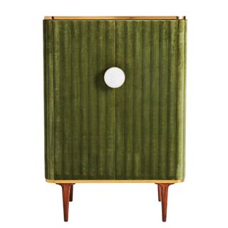 Anthropologie, Juneau Velvet Highboard Drinks Cabinet