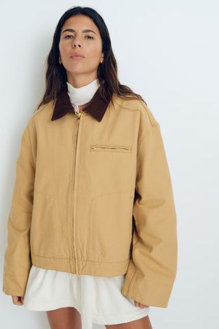 H&M Corduroy-collar Jacket