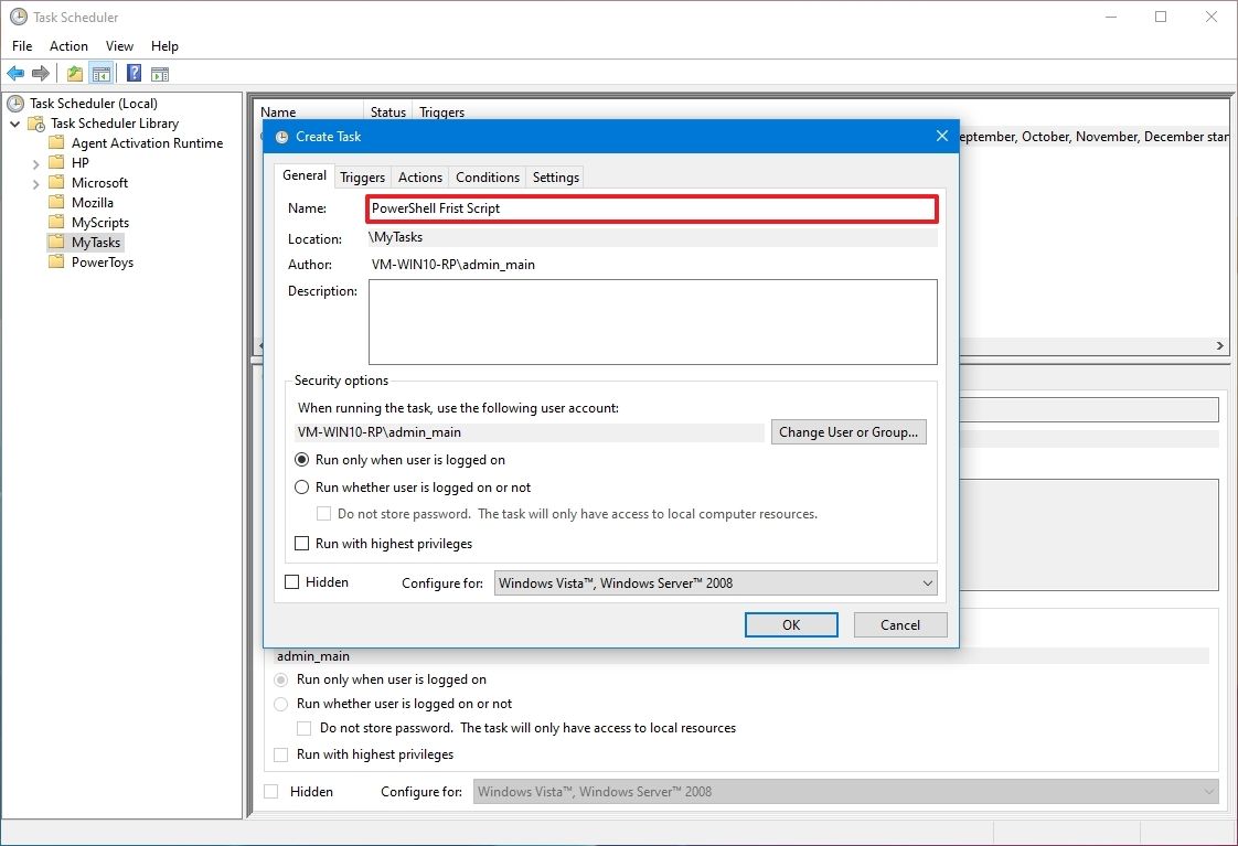 How to create an automated task using Task Scheduler on Windows 10 ...